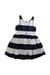 A Navy Sleeveless Dresses from Polo Ralph Lauren in size 4T for girl. (Back View)