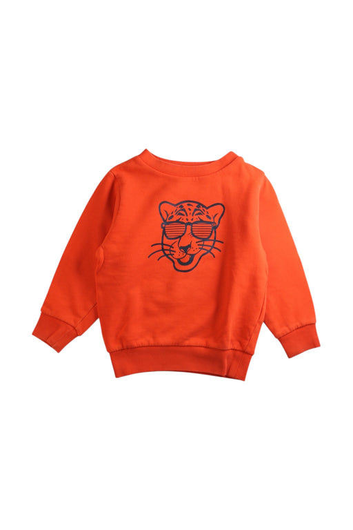 A Orange Crewneck Sweatshirts from Petit Bateau in size 3T for neutral. (Front View)