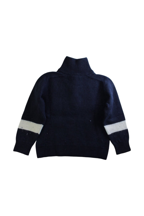 A Navy Knit Sweaters from Jacadi in size 4T for boy. (Back View)