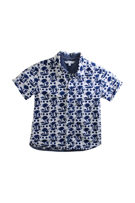 A Blue Short Sleeve Polos from Little Marc Jacobs in size 4T for boy. (Front View)