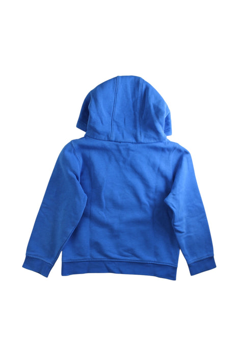 A Blue Hooded Sweatshirts from Boss in size 5T for boy. (Back View)