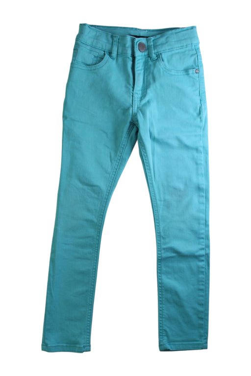 A Teal Casual Pants from IKKS in size 6T for neutral. (Front View)