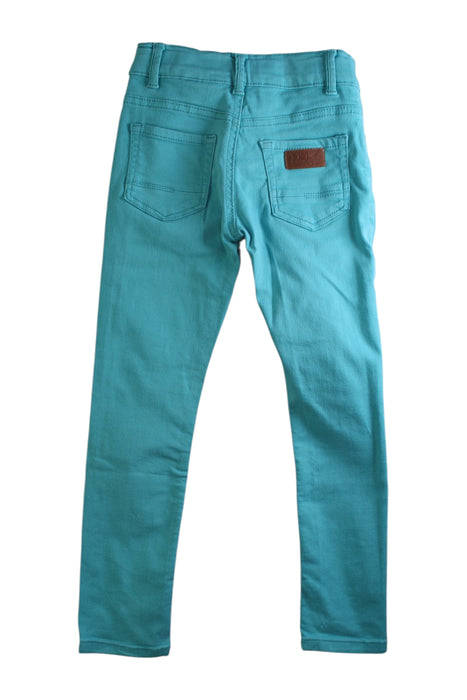 A Teal Casual Pants from IKKS in size 6T for neutral. (Back View)