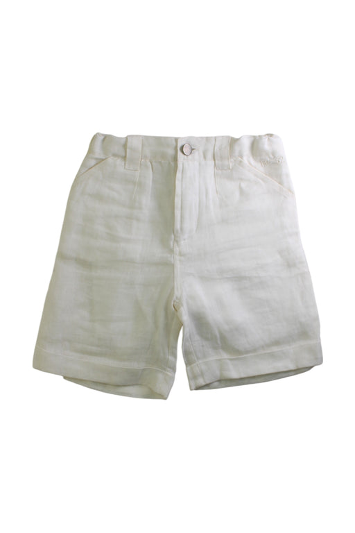 A White Shorts from Foque in size 6T for boy. (Front View)