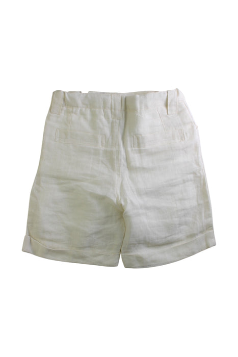 A White Shorts from Foque in size 6T for boy. (Back View)