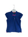 A Blue Short Sleeve Polos from Shanghai Tang in size 6T for girl. (Front View)