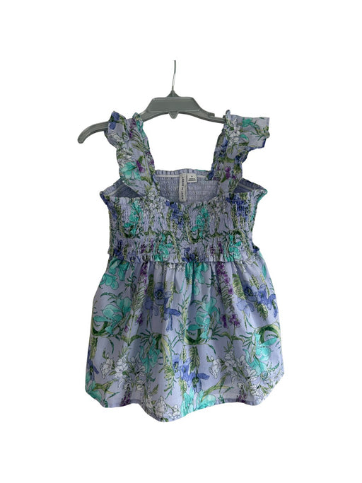 A Blue Sleeveless Dresses from Janie & Jack in size 6T for girl. (Front View)