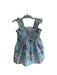 A Blue Sleeveless Dresses from Janie & Jack in size 6T for girl. (Front View)