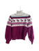 A Burgundy Knit Sweaters from Janie & Jack in size 7Y for girl. (Front View)