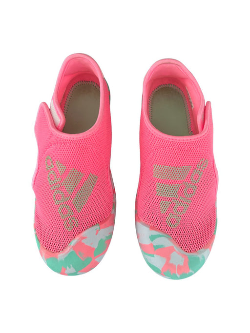 A Pink Slip Ons from Adidas in size 6T for neutral. (Front View)