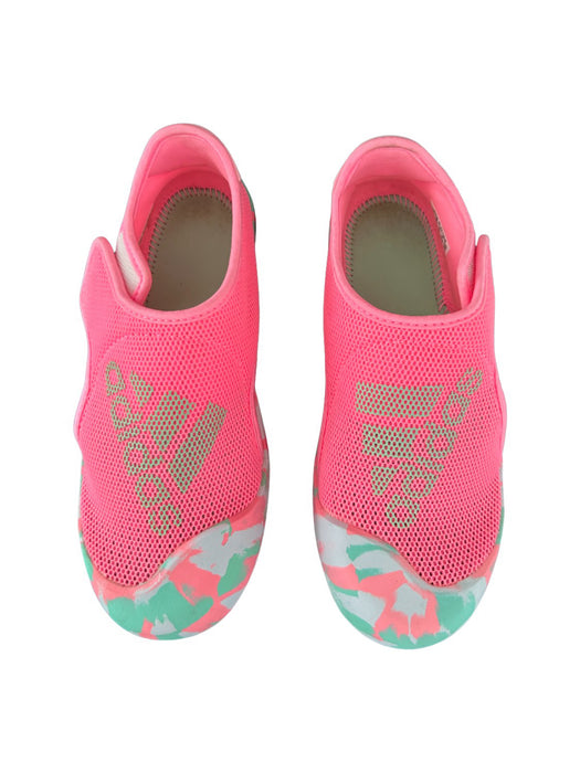 A Pink Slip Ons from Adidas in size 6T for neutral. (Front View)