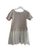 A White Short Sleeve Dresses from Petit Bateau in size 6T for girl. (Front View)