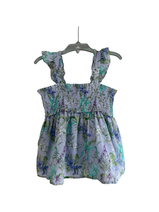 A Blue Sleeveless Dresses from Janie & Jack in size 6T for girl. (Back View)