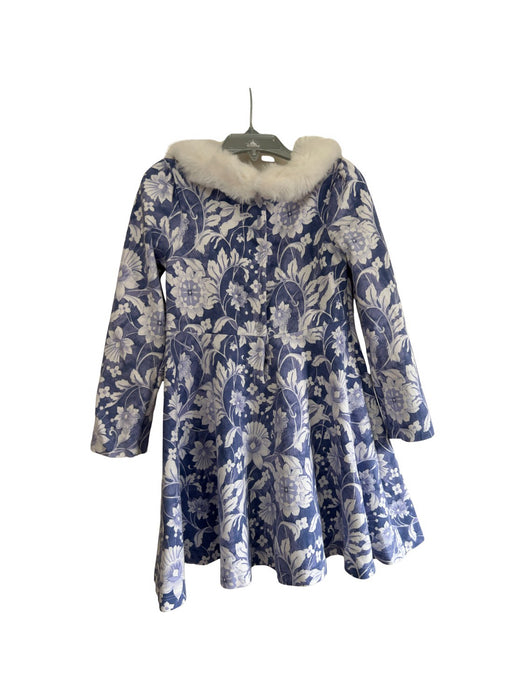 A Blue Long Sleeve Dresses from Janie & Jack in size 5T for girl. (Back View)