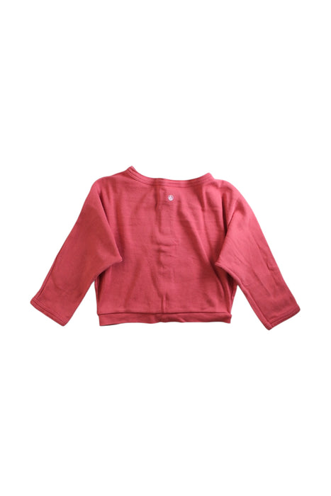 A Pink Long Sleeve Tops from Petit Bateau in size 6-12M for girl. (Back View)