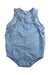 A Blue Sleeveless Bodysuits from Seed in size 12-18M for girl. (Front View)