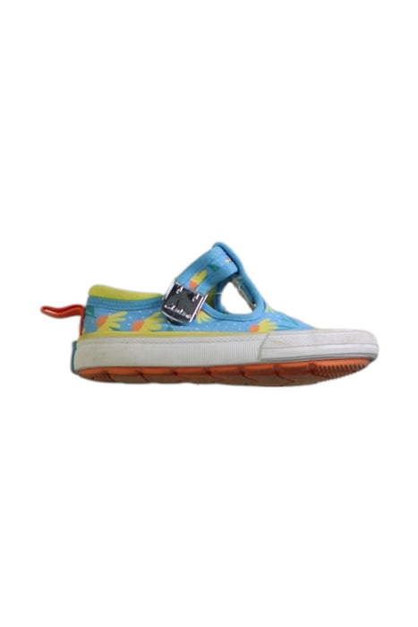 A Multicolour Sneakers from Clarks in size 12-18M for girl. (Front View)