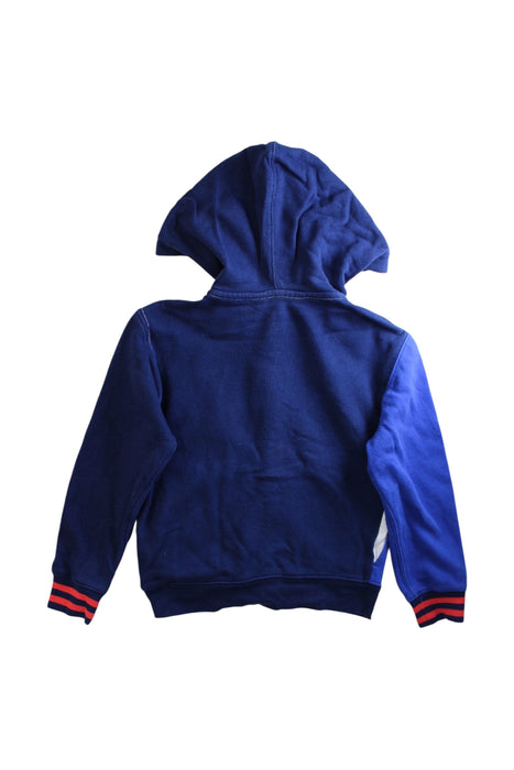 A Blue Zippered Sweatshirts from Polo Ralph Lauren in size 5T for boy. (Back View)