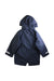 A Navy Rain Jackets from Tretorn in size 4T for boy. (Back View)