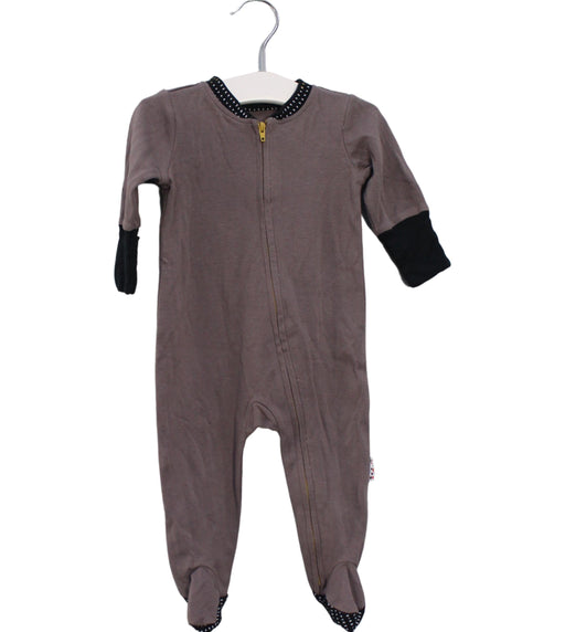 A Grey Onesies from TinyBitz in size 3-6M for boy. (Front View)