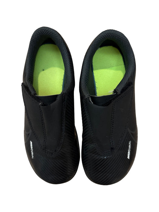 A Black Cleats/Soccer Shoes from Nike in size 5T for boy. (Front View)