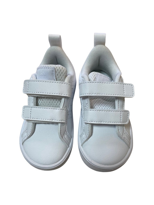 A White Sneakers from Adidas in size 12-18M for neutral. (Back View)