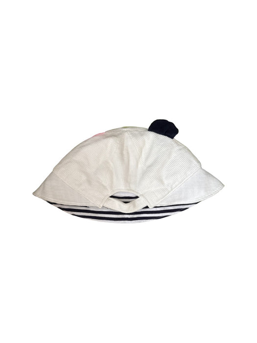 A White Sun Hats from Miki House in size 12-18M for neutral. (Back View)