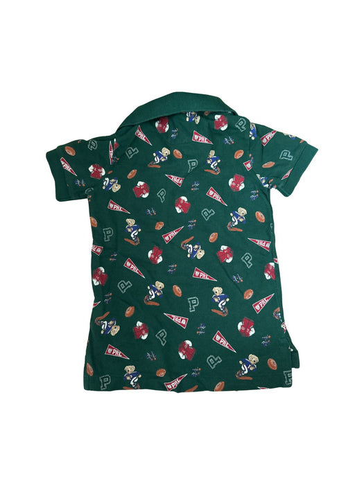 A Green Short Sleeve Polos from Polo Ralph Lauren in size 2T for boy. (Back View)