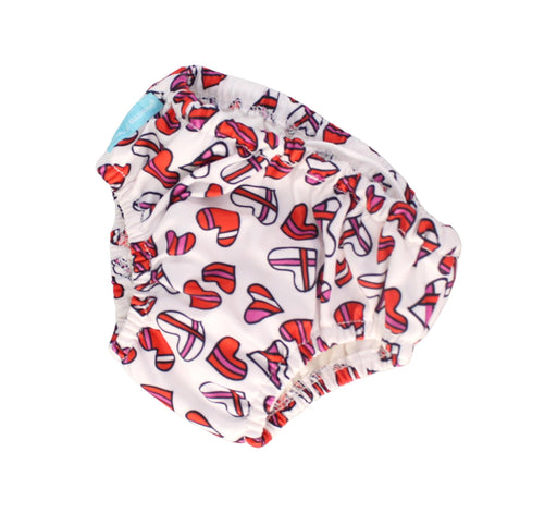 A White Cloth Diapers from Charlie Banana in size 6-12M for girl. (Front View)