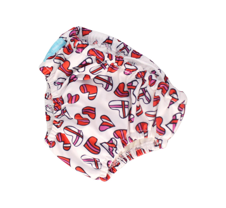 A White Cloth Diapers from Charlie Banana in size 6-12M for girl. (Front View)