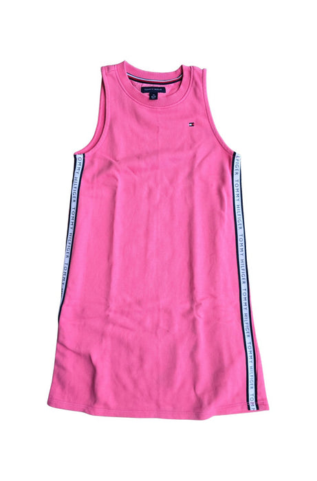 A Pink Sleeveless Dresses from Tommy Hilfiger in size 8Y for girl. (Front View)