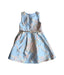 A Blue Sleeveless Dresses from Monsoon in size 5T for girl. (Front View)