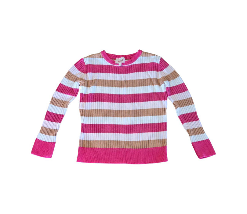 A Pink Knit Sweaters from Seed in size 6T for girl. (Front View)