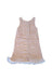 A Pink Sleeveless Dresses from Charabia in size 6T for girl. (Back View)