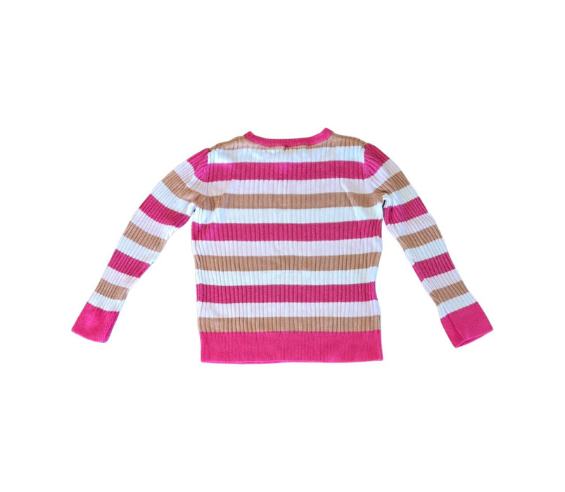 A Pink Knit Sweaters from Seed in size 6T for girl. (Back View)
