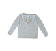 A Beige Hooded Sweatshirts from Excuse My French in size 6T for girl. (Back View)