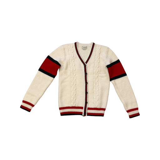 A Red Cardigans from Gucci in size 12Y for neutral. (Front View)