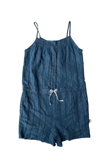 A Blue Sleeveless Rompers from Albetta in size 6T for girl. (Front View)