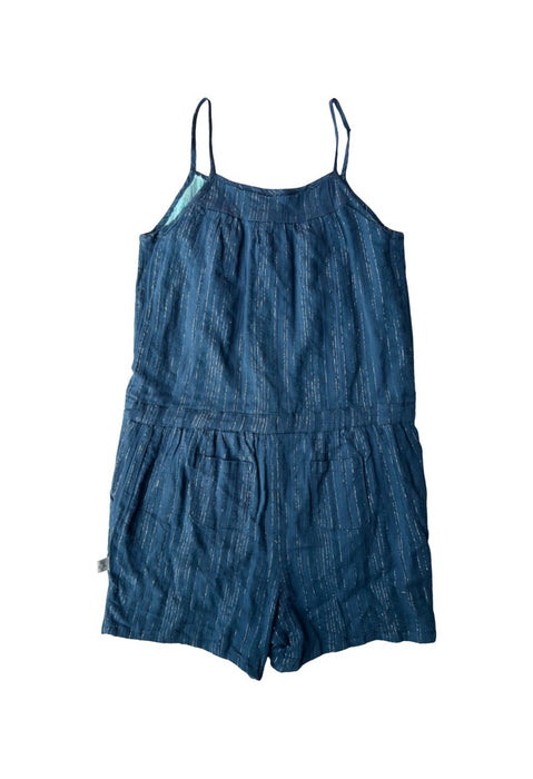 A Blue Sleeveless Rompers from Albetta in size 6T for girl. (Back View)