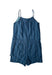 A Blue Sleeveless Rompers from Albetta in size 6T for girl. (Back View)