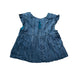 A Blue Sleeveless Tops from Albetta in size 6T for girl. (Back View)