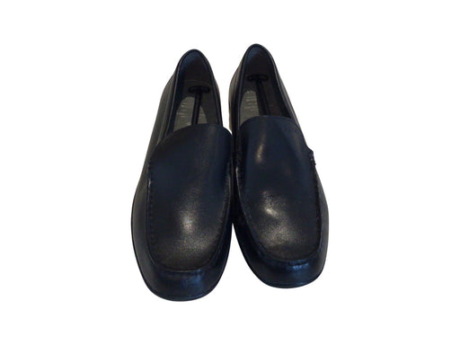 A Black Loafers & Moccasins from Geox in size 14Y for boy. (Front View)