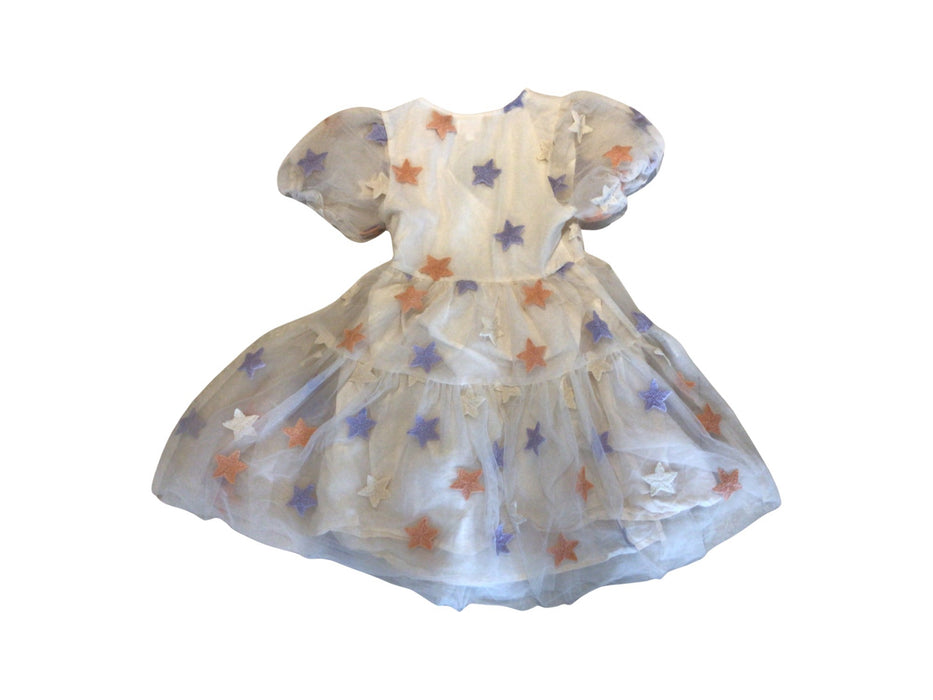 A Multicolour Short Sleeve Dresses from Seed in size 7Y for girl. (Back View)