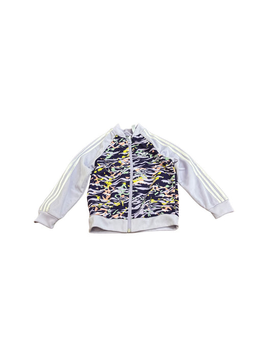 A White Lightweight Jackets from Adidas in size 4T for neutral. (Front View)