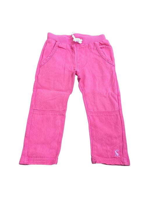 A Pink Sweatpants from Joules in size 12-18M for girl. (Front View)