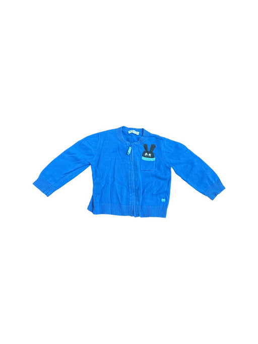 A Blue Lightweight Jackets from The Bonnie Mob in size 18-24M for boy. (Front View)