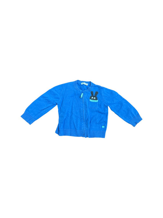 A Blue Lightweight Jackets from The Bonnie Mob in size 18-24M for boy. (Front View)