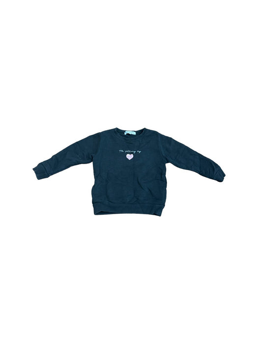 A Pink Crewneck Sweatshirts from Global  Work in size 3T for neutral. (Front View)
