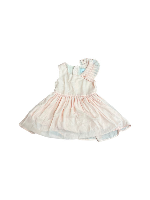 A Peach Sleeveless Dresses from Chickeeduck in size 2T for girl. (Front View)