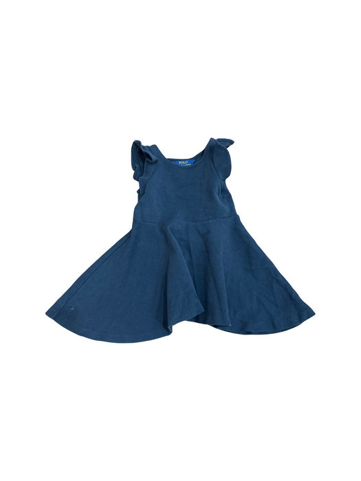 A Blue Sleeveless Dresses from Polo Ralph Lauren in size 3T for girl. (Front View)
